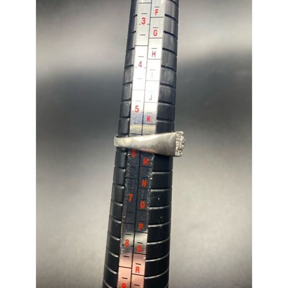 MEDA sterling silver 925 princess cut and round CZ band size 6 - Picture 7 of 8